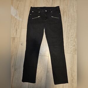 Kut From The Kloth Sage Straight Leg Faded Black Jeans Women's 8